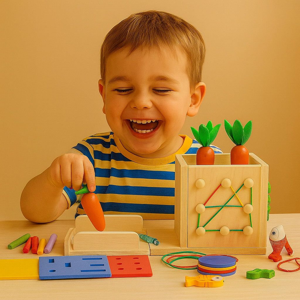 Cubello – The 6-in-1 Montessori Wooden Learning Cube