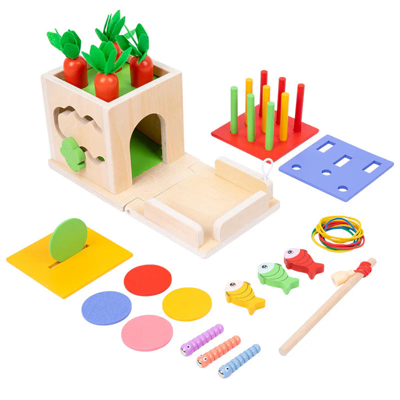 Cubello – The 6-in-1 Montessori Wooden Learning Cube